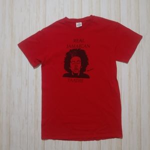 Boys Red Real Jamaican Tee